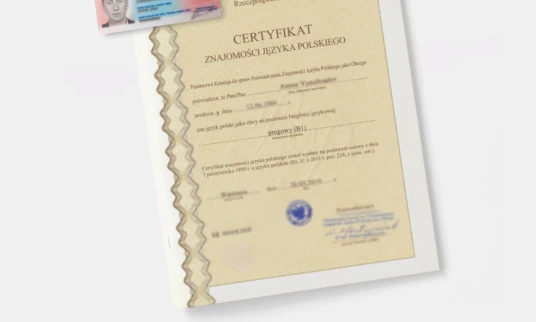 Державний сертифікат на Сталий Побит у Польщі