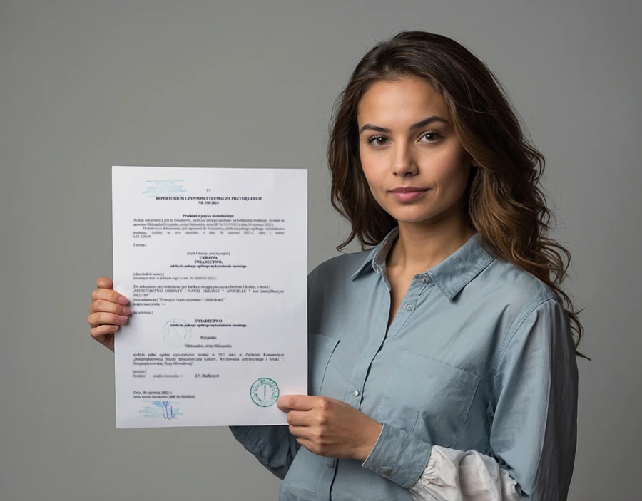 перекласти українські документи для вступу на магістратуру в Польщу