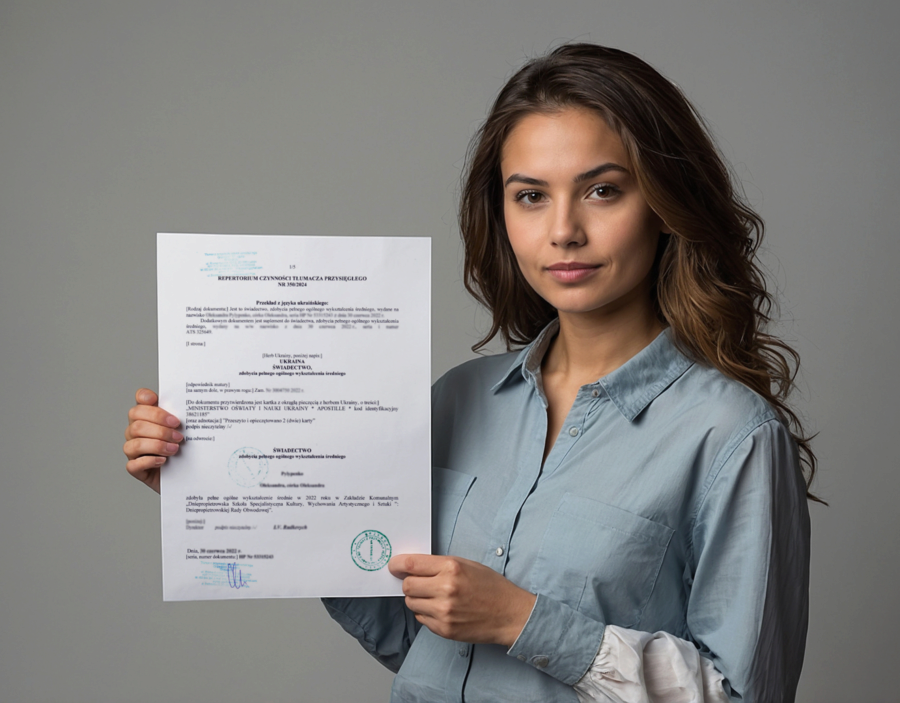 перекласти українські документи для вступу на магістратуру в Польщу